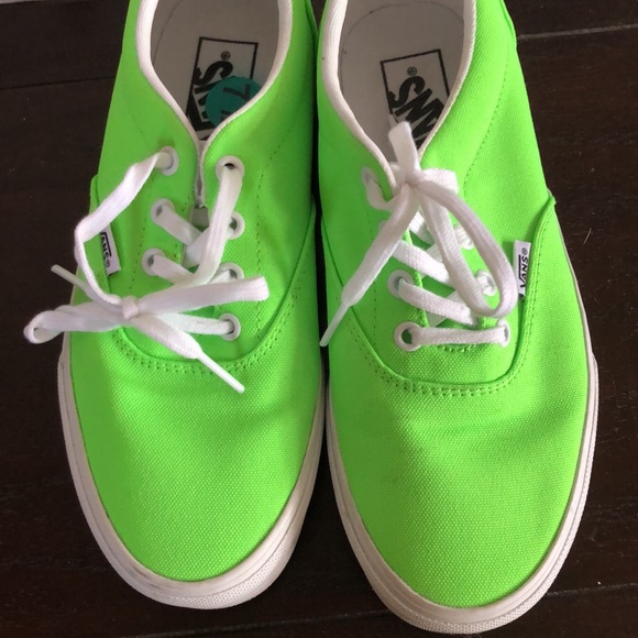 Vans Doheny Skate Shoes Neon Green EUC 7.5 - Picture 10 of 16
